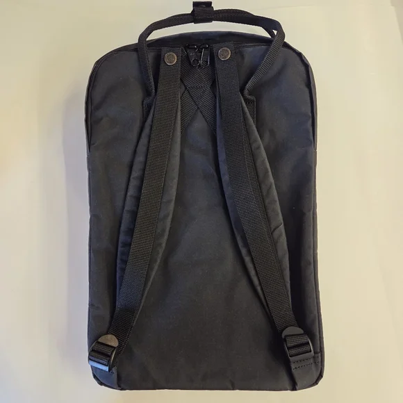 NWT Fjallraven Kanken 17"  Laptop Backpack Black - Picture 5 of 11